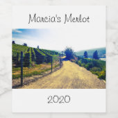 赤パーソナライズされたワインまたは白ワインラベルデザイン ワインラベル (シングルラベル)