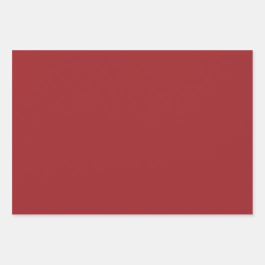 赤パーソナライズされた中国の色の金ゴールド ラッピングペーパーシート (正面2)