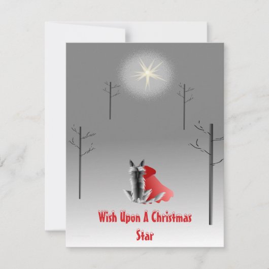 赤パーソナライズされた乗用フードとオオカミ (正面)