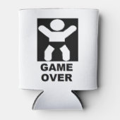 赤パーソナライズされた坊のシャワー 缶クーラー (正面)