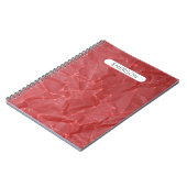 赤パーソナライズされた抽象芸術 ノートブック (左側)