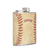 赤パーソナライズされた球運動選手 フラスク (右)