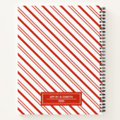 赤パーソナライズされた画家のスケッチ集 ノートブック (裏面)