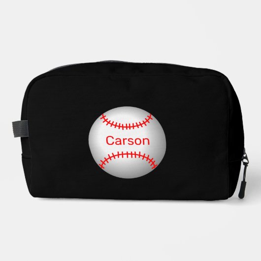 赤パーソナライズされた目の野球 ドップキット (正面)