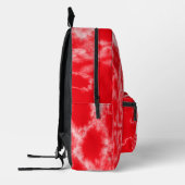 赤パーソナライズされた絞り染め プリントバックパック (左)