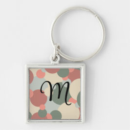 赤パーソナライズされた緑分子キーチェーン キーホルダー