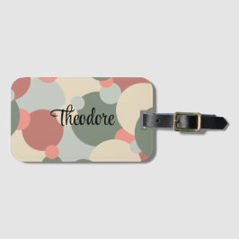 赤パーソナライズされた緑分子ラゲッジタグ ラゲッジタグ