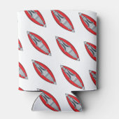 赤パーソナライズされた膨脹可能なカヤック 缶クーラー (裏面)