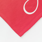 赤パーソナライズされた色と黄グラデーション色 フリースブランケット (角)