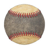 赤パーソナライズされた野球コーチ 野球ボール (裏面)