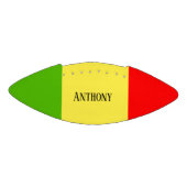 赤パーソナライズされた金ゴールドと緑 アメリカンフットボール (パネル)