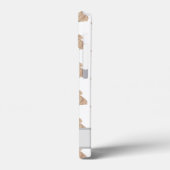 赤パーソナライズされた長髪ダシュント Case-Mate iPhoneケース (裏面 / 左)