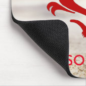 赤パーソナライズされた龍マウスパッド マウスパッド (コーナー)