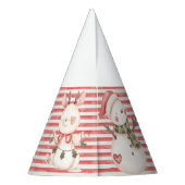 赤パーティー帽子 パーティーハット (裏面)