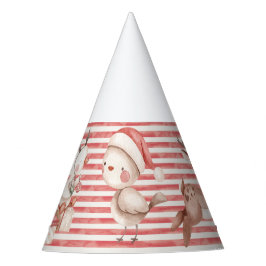 赤パーティー帽子 パーティーハット