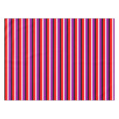 赤パープルストライプデザイン テーブルクロス (正面(横))
