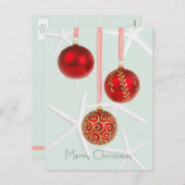 赤ヒトデ熱帯クリスマスポストカード シーズンポストカード (正面/裏面)