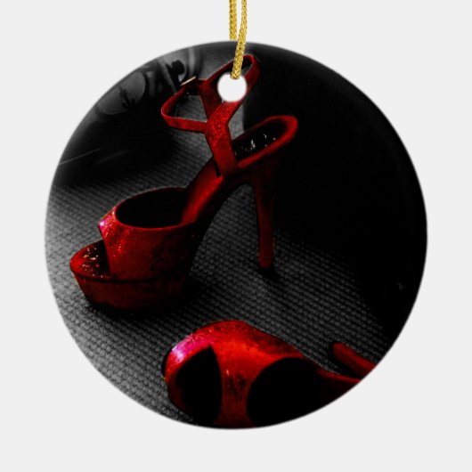 赤ヒール セラミックオーナメント (正面)