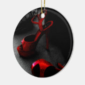 赤ヒール セラミックオーナメント (左)