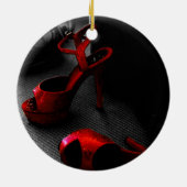 赤ヒール セラミックオーナメント (裏面)
