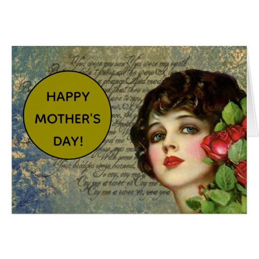 赤ビクトリアンいバラの少女 (正面横)