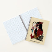 赤ビクトリアンステームパンク黒タコ ノートブック (内部)