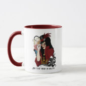 赤ビクトリアンステームパンク黒タコ マグカップ (左)