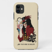 赤ビクトリアンステームパンク黒タコ Case-Mate iPhoneケース (裏面)