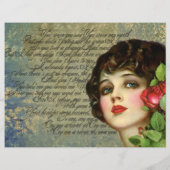 赤ビクトリアンバラ付きグラマー・ガール (裏面)