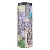 赤ビクトリアンファッションのカラフル女性 タンブラー (裏面)