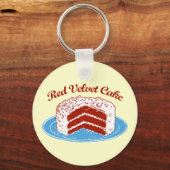 赤ビロードのケーキ キーホルダー (正面)