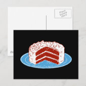 赤ビロードのケーキ ポストカード (正面/裏面)