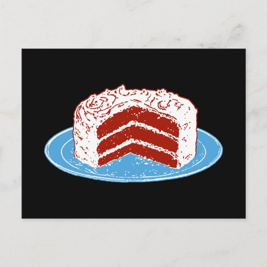 赤ビロードのケーキ ポストカード (正面)