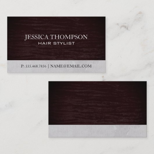 赤ビロード 名刺 (正面/裏面)