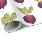 赤ビーツ水彩 ラッピングペーパー (ロールコーナー)