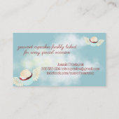 赤ビ飛んでいるロードケーキエンジェルベーカリーベーキング 名刺 (裏面)