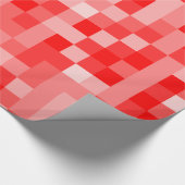 赤ピクセル ラッピングペーパー (角)