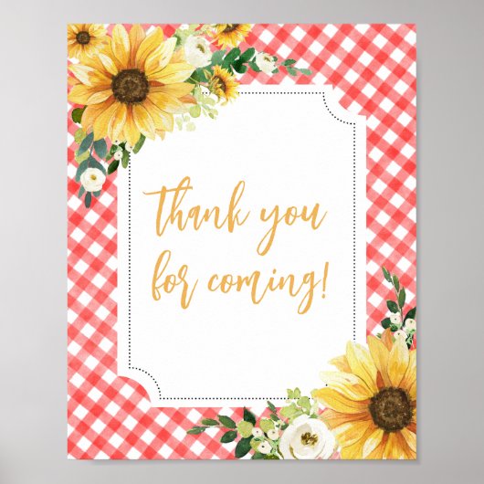 赤ピクニックひまわり来さん ポスター (正面)