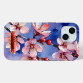 赤ピンクさくらんぼ花iPhone / iPadケース Case-Mate iPhoneケース (裏面 (横))