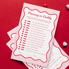 赤ピンクさくらんぼ赤ちゃんシャワー誰がゲーム