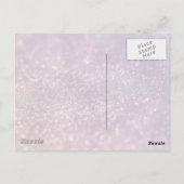 赤ピンクとパープルのスパークルダイヴァ グリッター デザイン ポストカード (裏面)