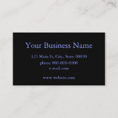 赤ピンクの青い紫のフローラカラフルフローラ 名刺 (裏面)