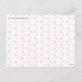 赤ピンクキス私のキス唇バレンタインデーの贈り物 シーズンポストカード (裏面)