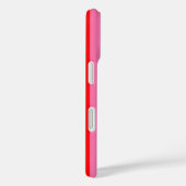 赤ピンクスタイリッシュ色ストライプデザイン Case-Mate iPhoneケース (裏面 / 右)