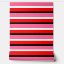 赤ピンクストライプ色の水平線