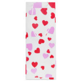 赤ピンクハート ワインギフトバッグ (裏面)