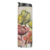 赤ピンクパープルポピー花ポピーフローラ タンブラー (回転右)