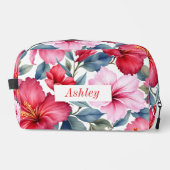 赤ピンクフローラ水色エレガント ドップキット (正面)