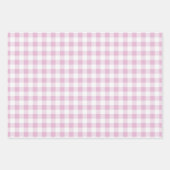 赤ピンク黒バッファロープレイドシームレ市松模様にス ラッピングペーパーシート (正面3)