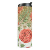 *~*赤ピーニーポピー金ゴールドグリッターフローラ タンブラー (回転左)